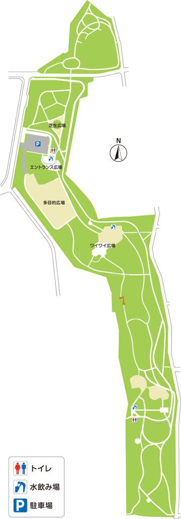 村上緑地公園　園内マップ