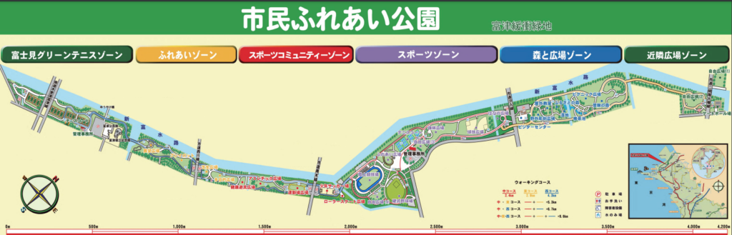 富津　ふれあい公園　園内マップ