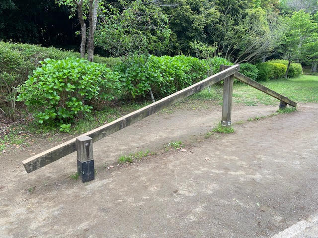 香澄公園　遊具　アスレチック　健康遊具　平均台