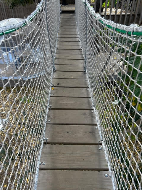 椿森コムナ　ツリーハウス　吊り橋　