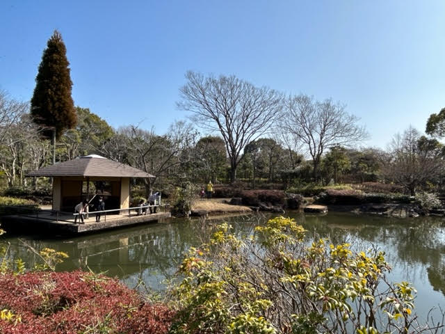 千葉県立柏の葉公園　池　日本庭園