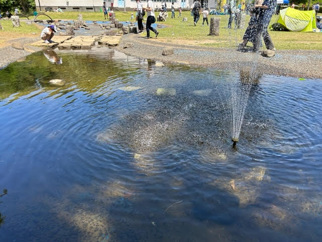 佐倉草ぶえの丘　噴水　ジャブジャブ池
