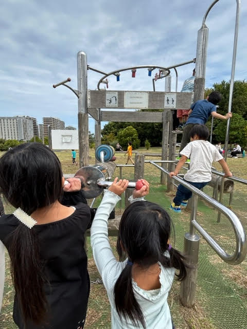 浦安市総合公園　アスレチック　子供　遊具　トレーニング　筋トレ