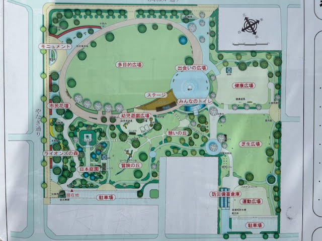 君津中央公園　園内マップ　地図